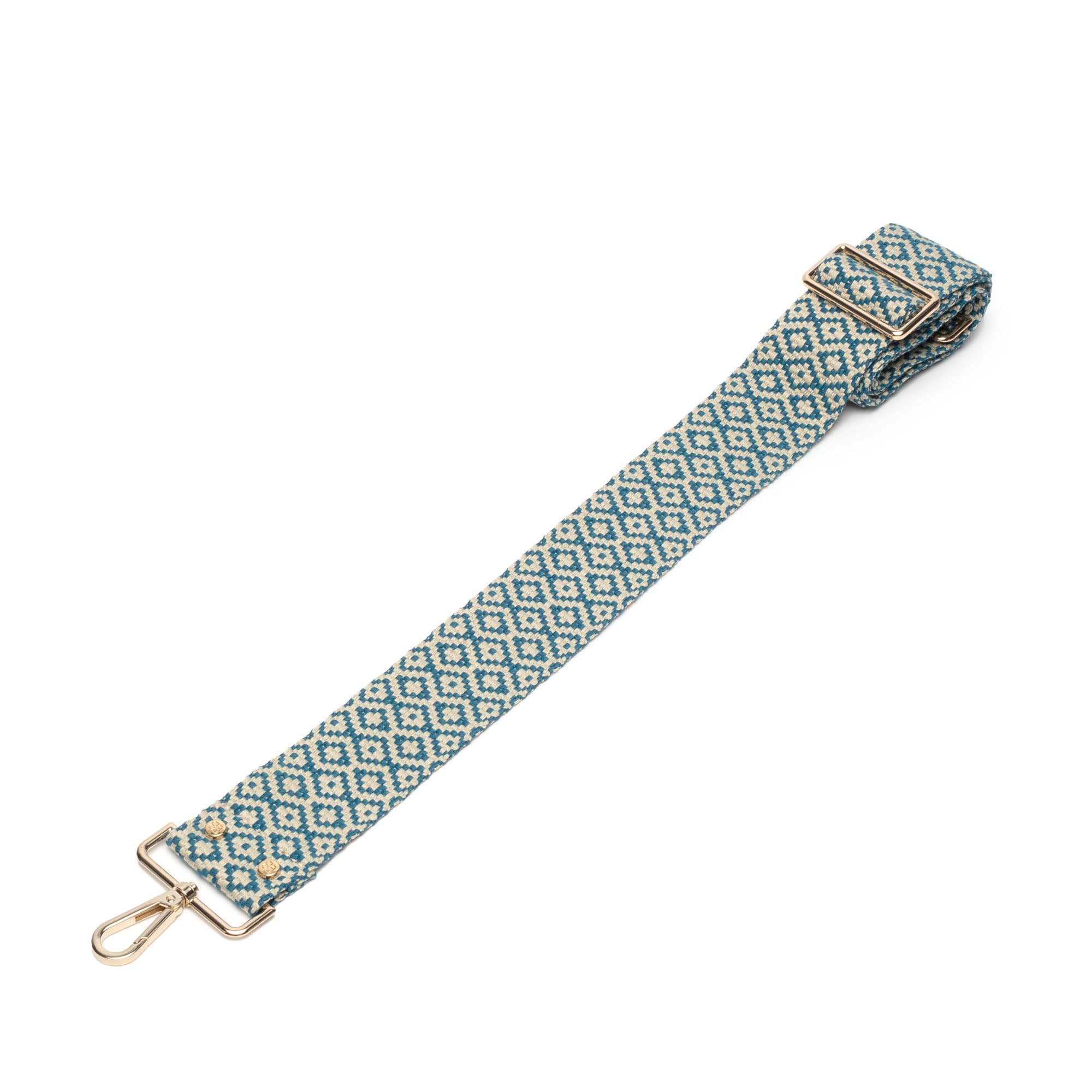 Crossbody strap - Blue Knitted Diamond