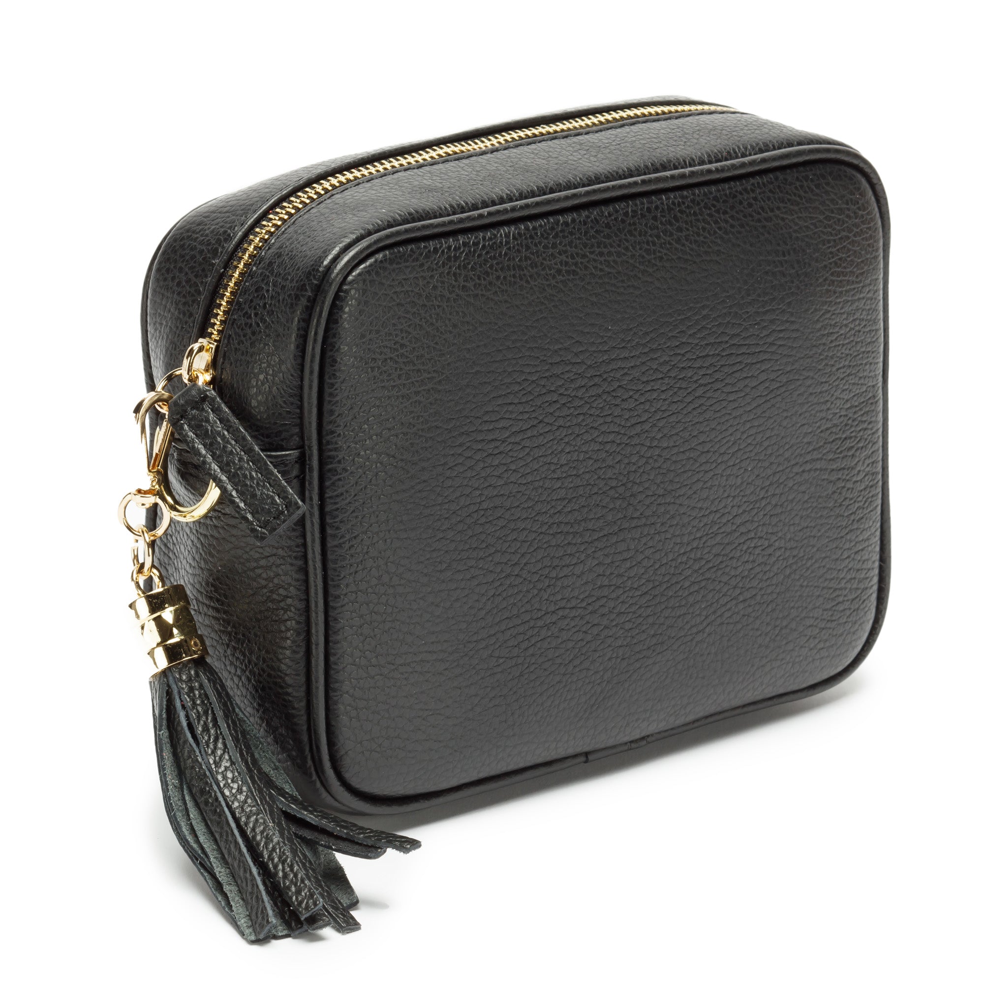 Crossbody Schwarz (Silver Chevron Riemen)