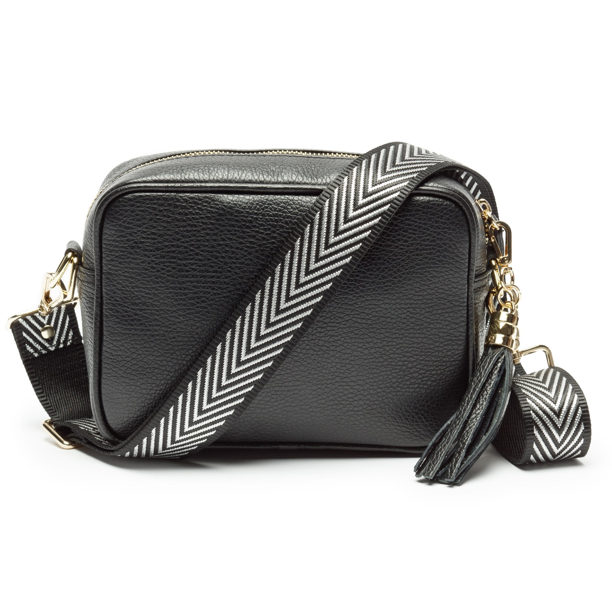 Crossbody strap - Silver Chevron