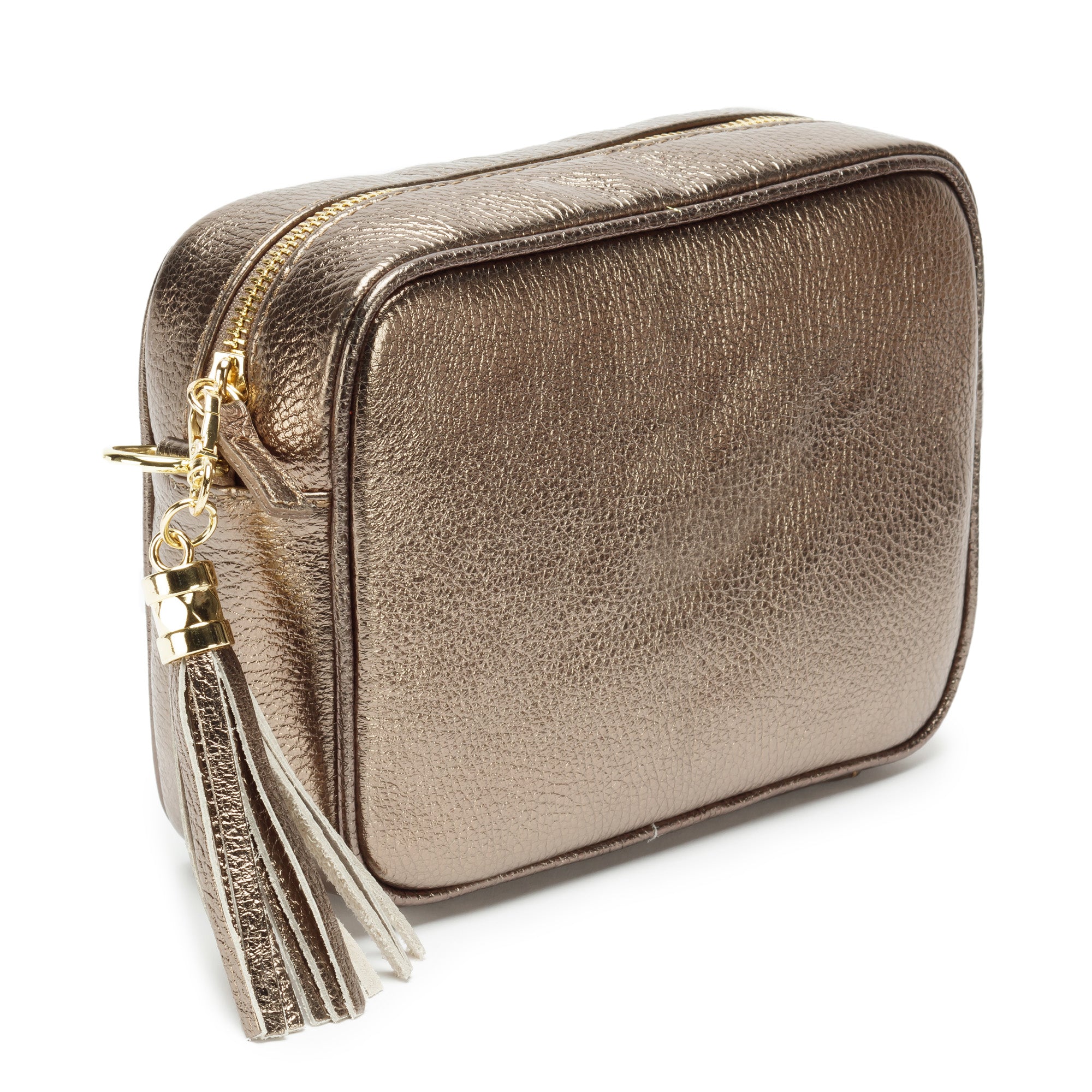 CROSSBODY METALLISCHE BRONZE (BLAUEM DIAMANT RIEMEN)