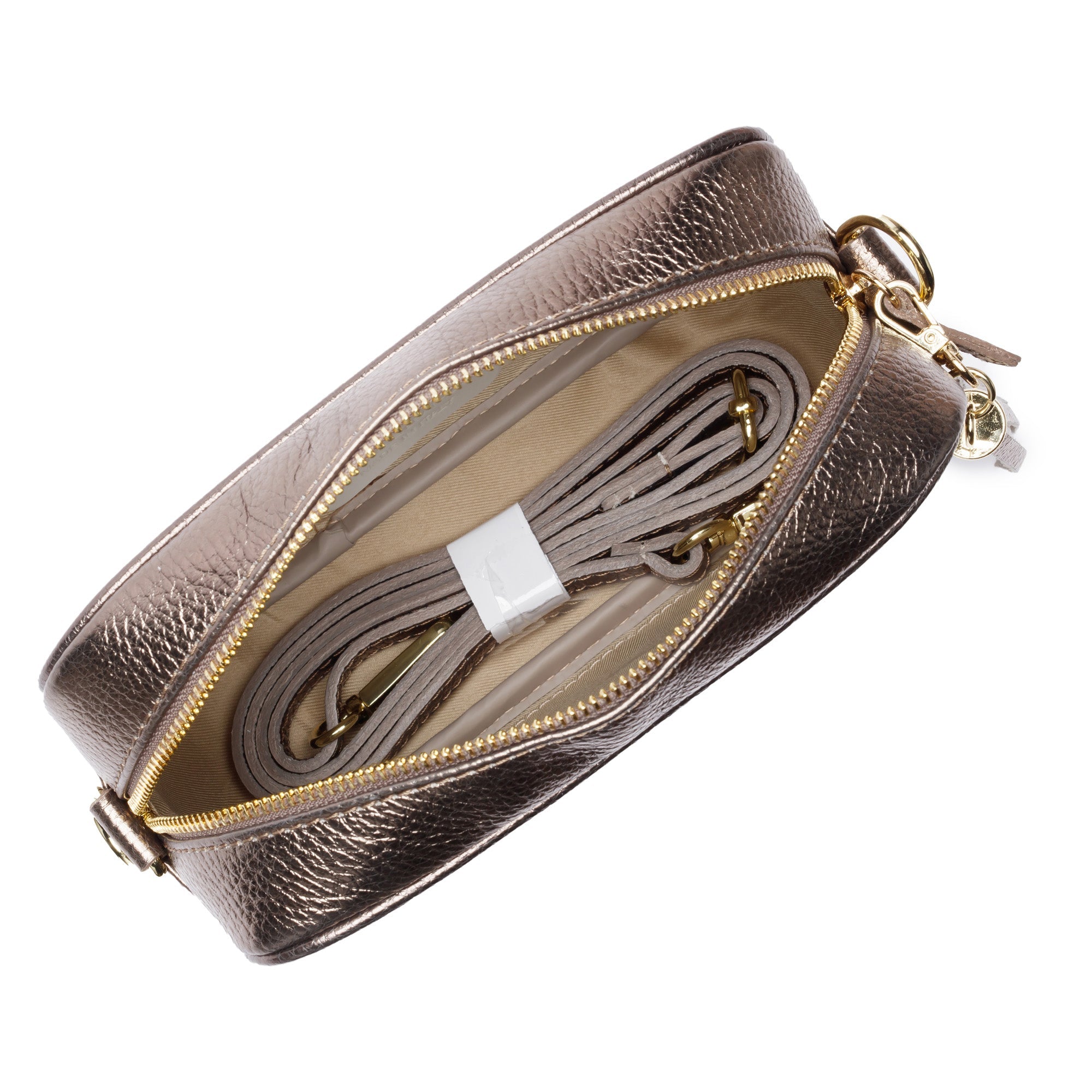 Crossbody Metallic Bronze (Python Strap)