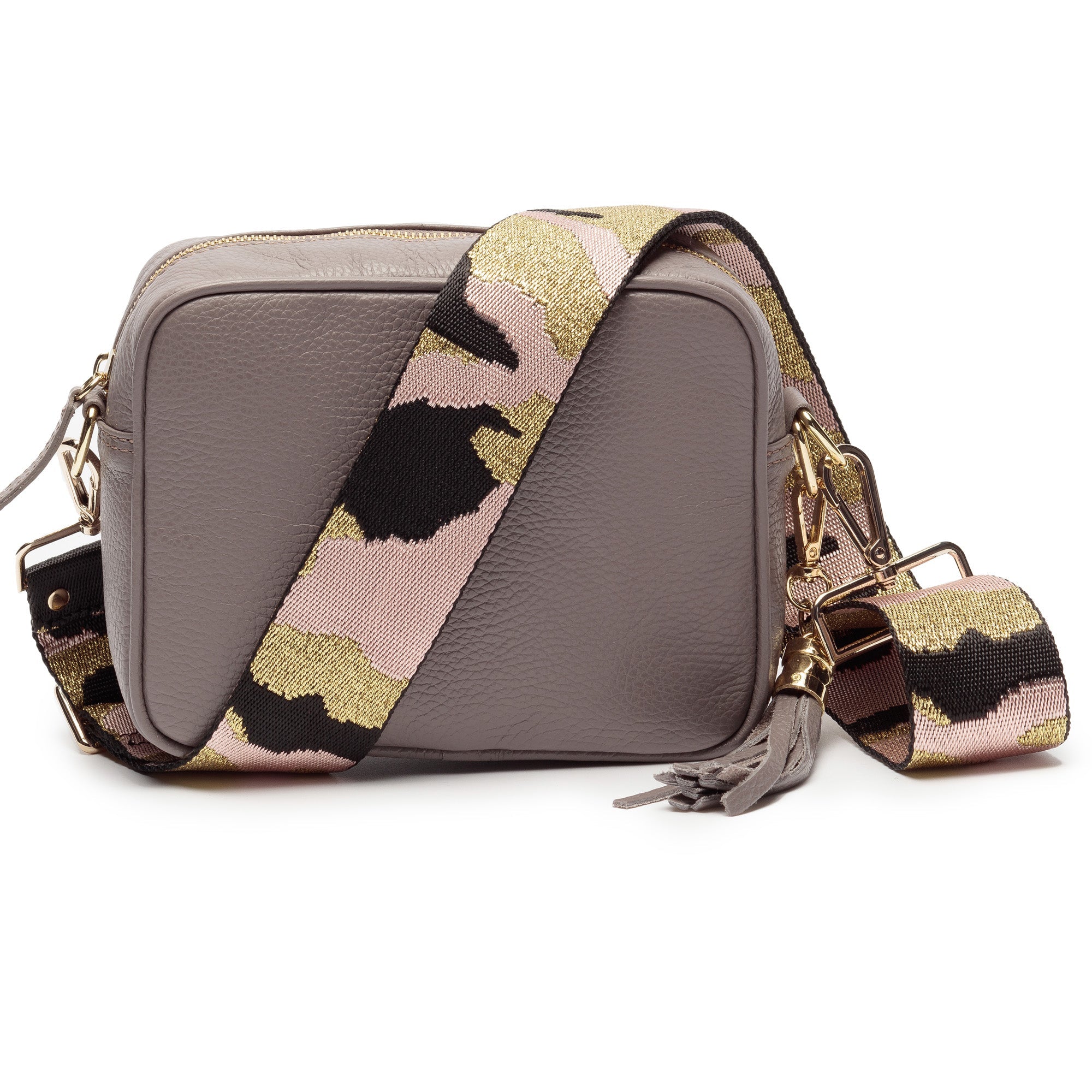 Crossbody Grey (Pink Camouflage strap)