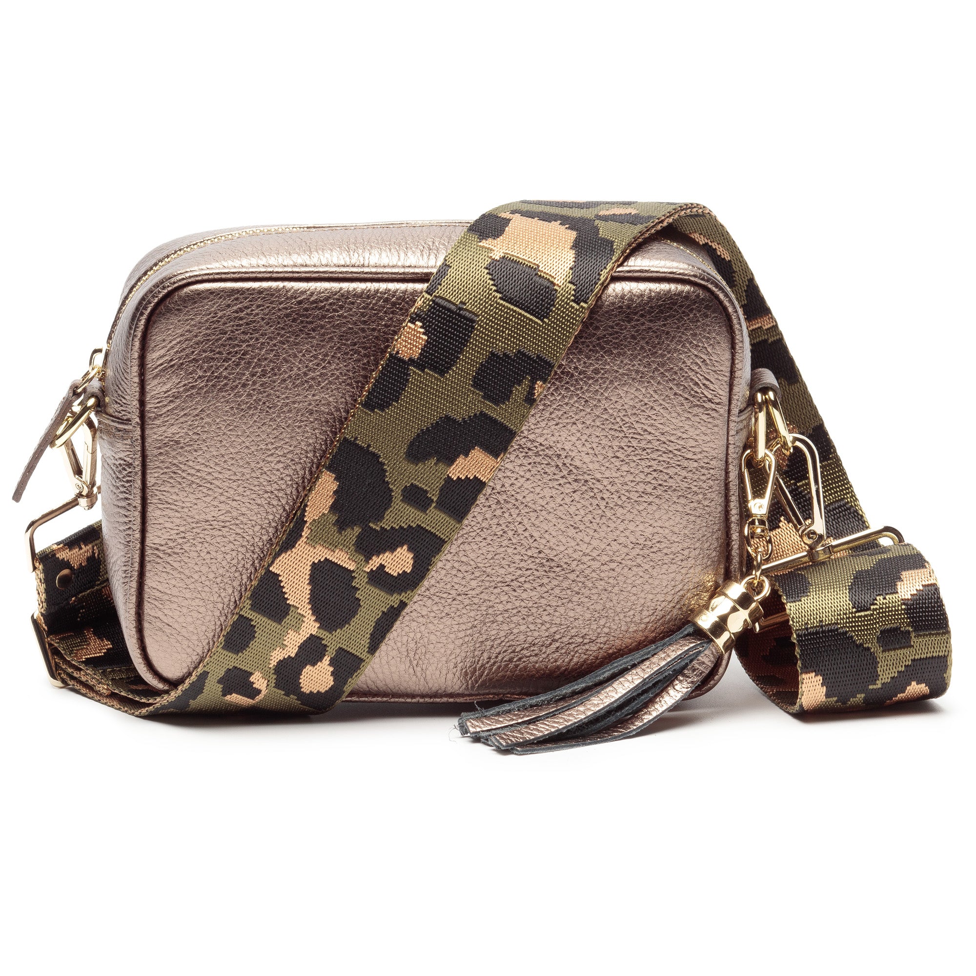 CROSSBODY-BRONZE (OLIVER LEOPARD RIEMEN)