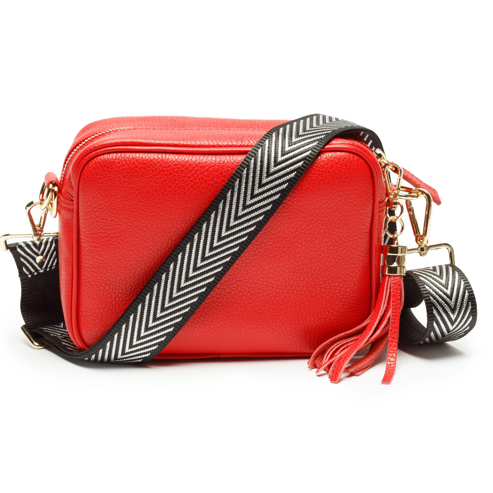 Crossbody Red (Silver Chevron)