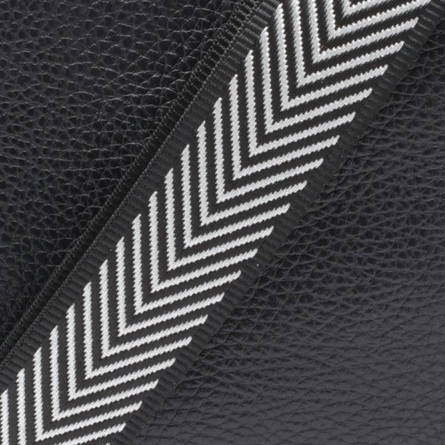 Crossbody strap - Silver Chevron