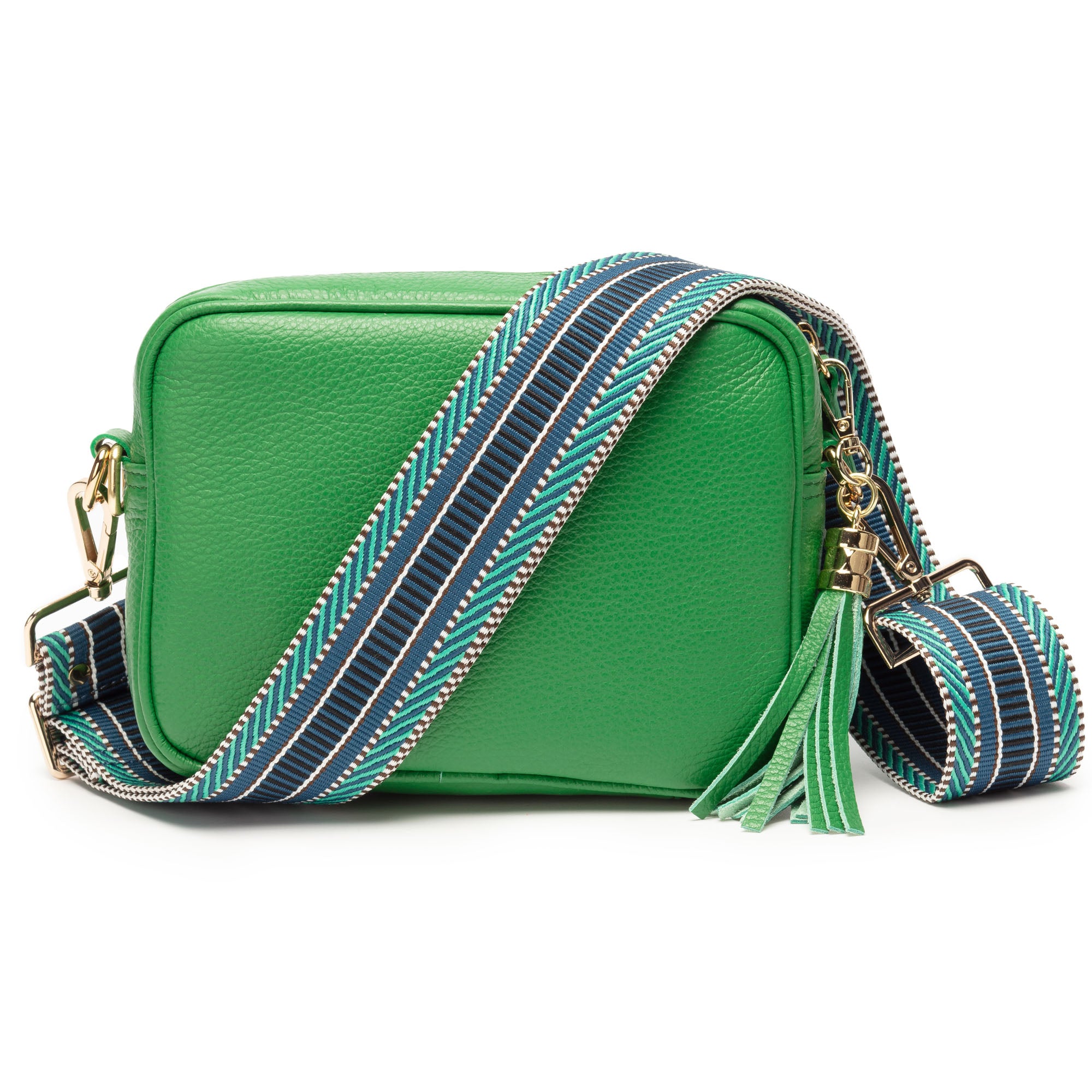 Crossbody Emerald (Blue Aztec strap)