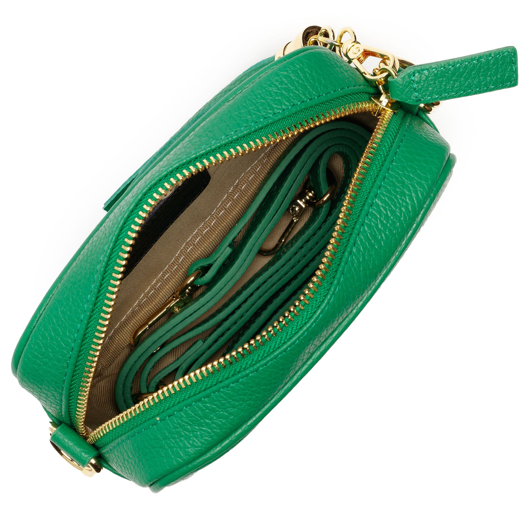 Mini Crossbody Emerald (Green Aztec Strap)