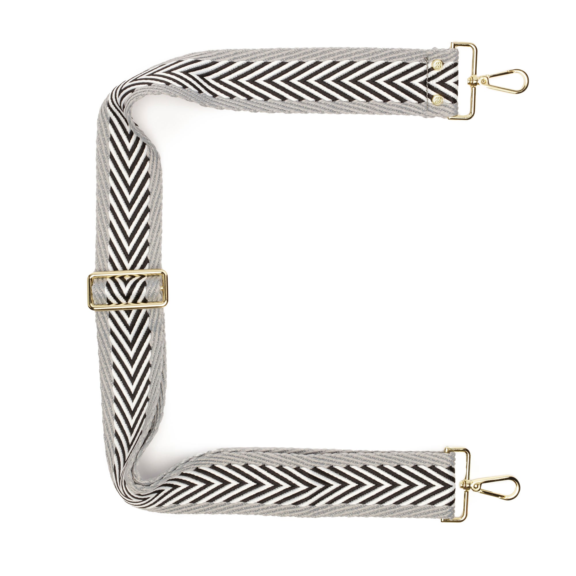 CROSSBODY RIEMEN - GREY CHEVRON