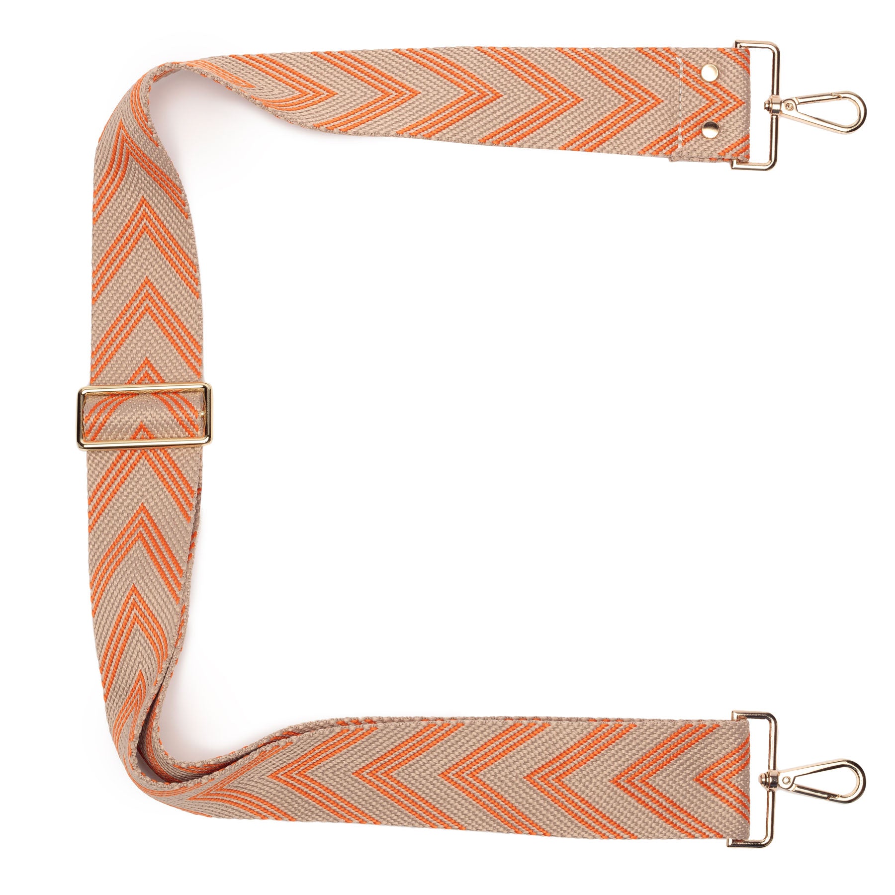 Crossbody Riemen - Tangerine Chevron