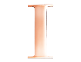 Rose Steel Initial I