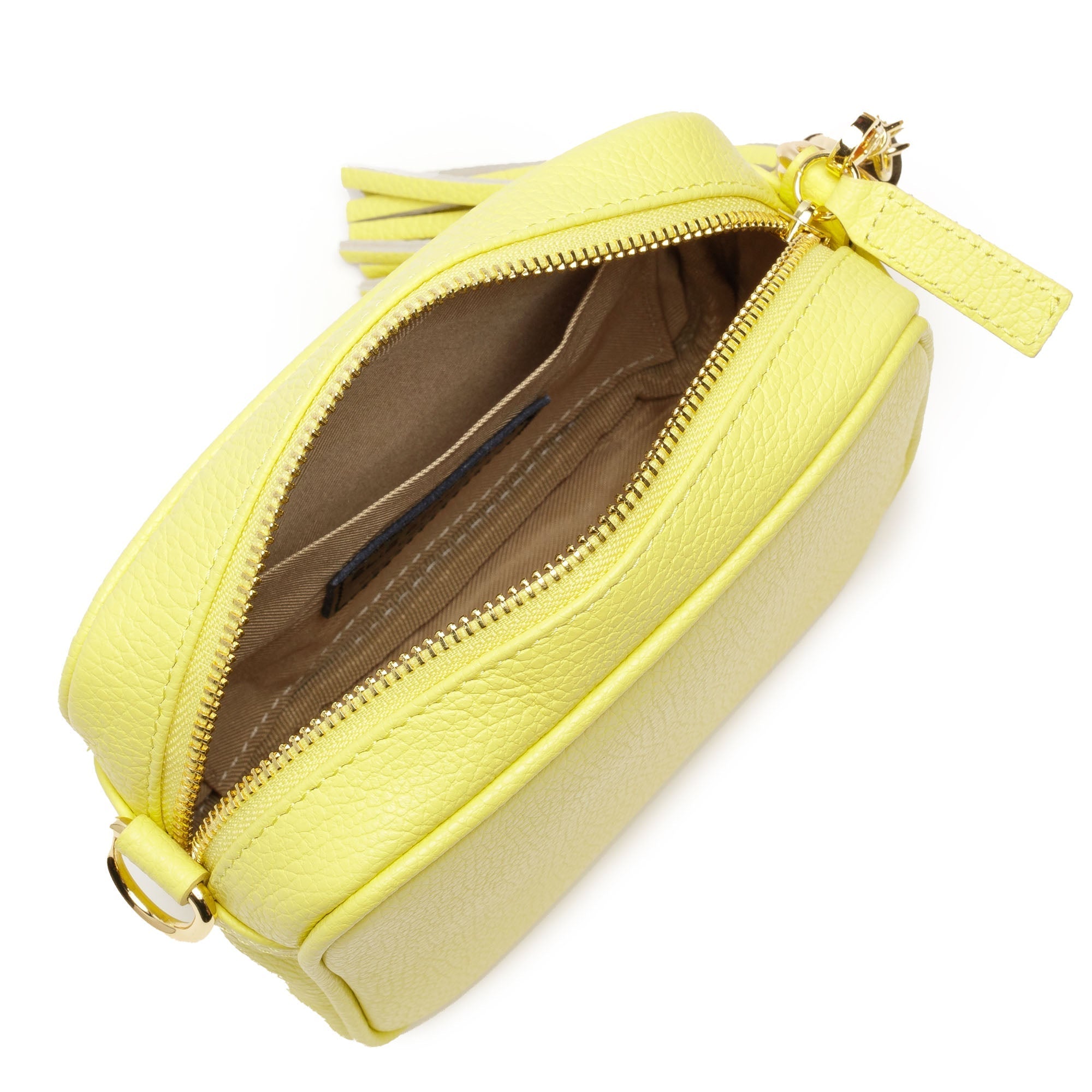 Mini Crossbody Lemon (Python Strap)