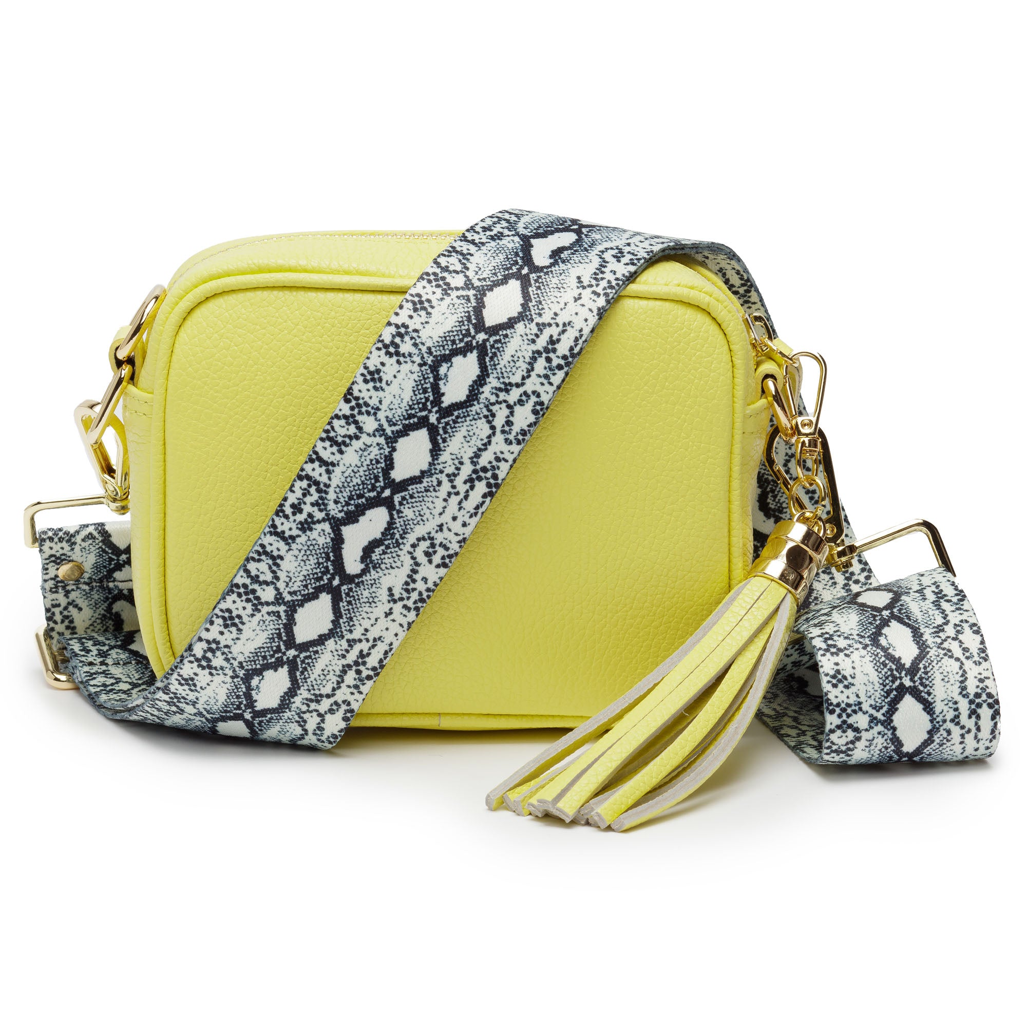 Mini Crossbody Lemon (Python Strap)