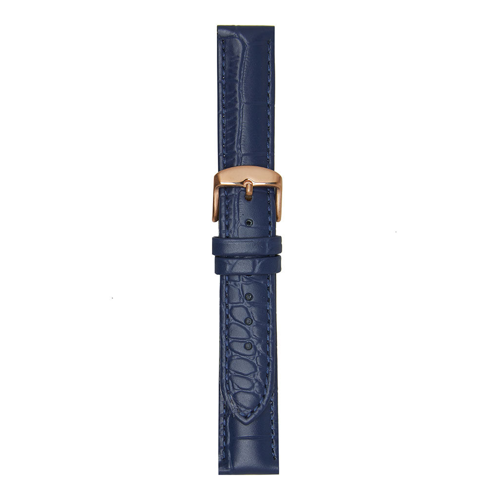 Large Croc Navy Strap