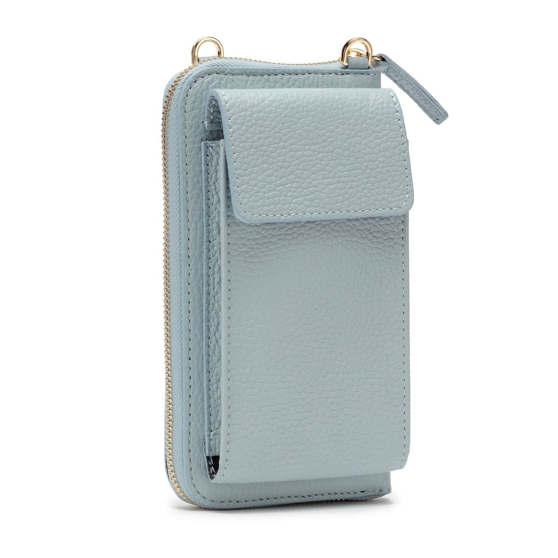 Phonebag Powder Blue (Light Blue Chevron strap)