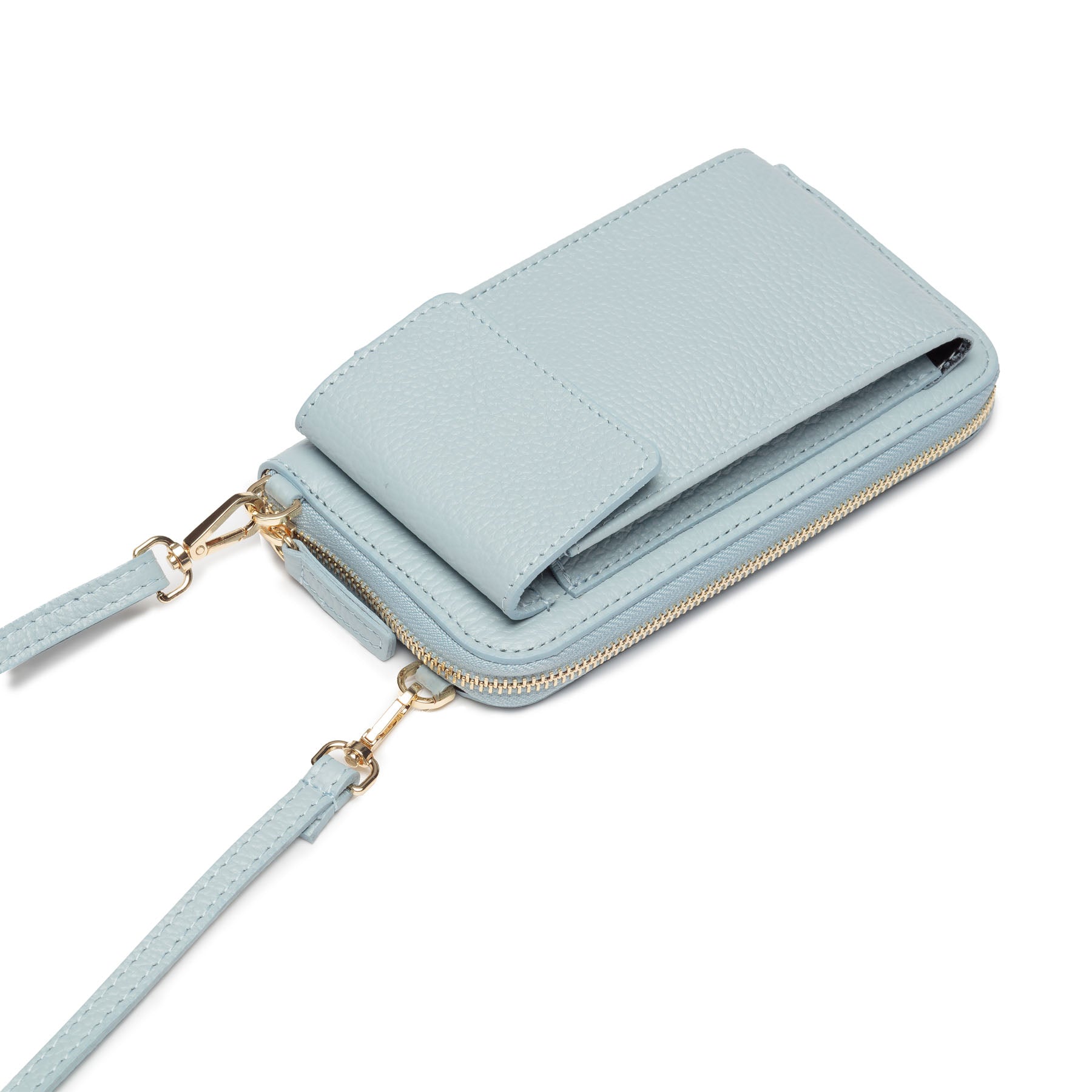 Phonebag Powder Blue (Light Blue Chevron strap)