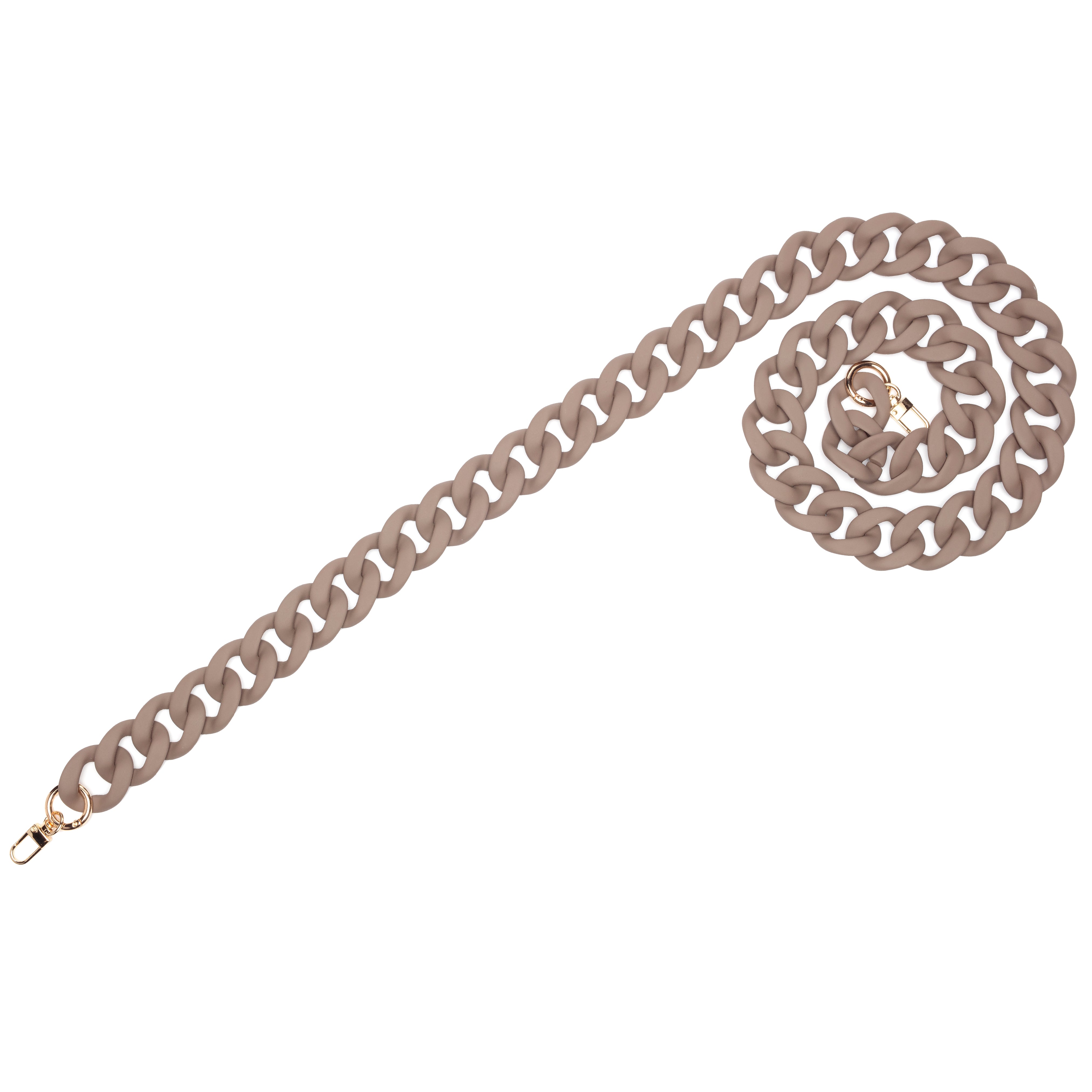 Crossbody strap - Soft Touch Taupe Acetate