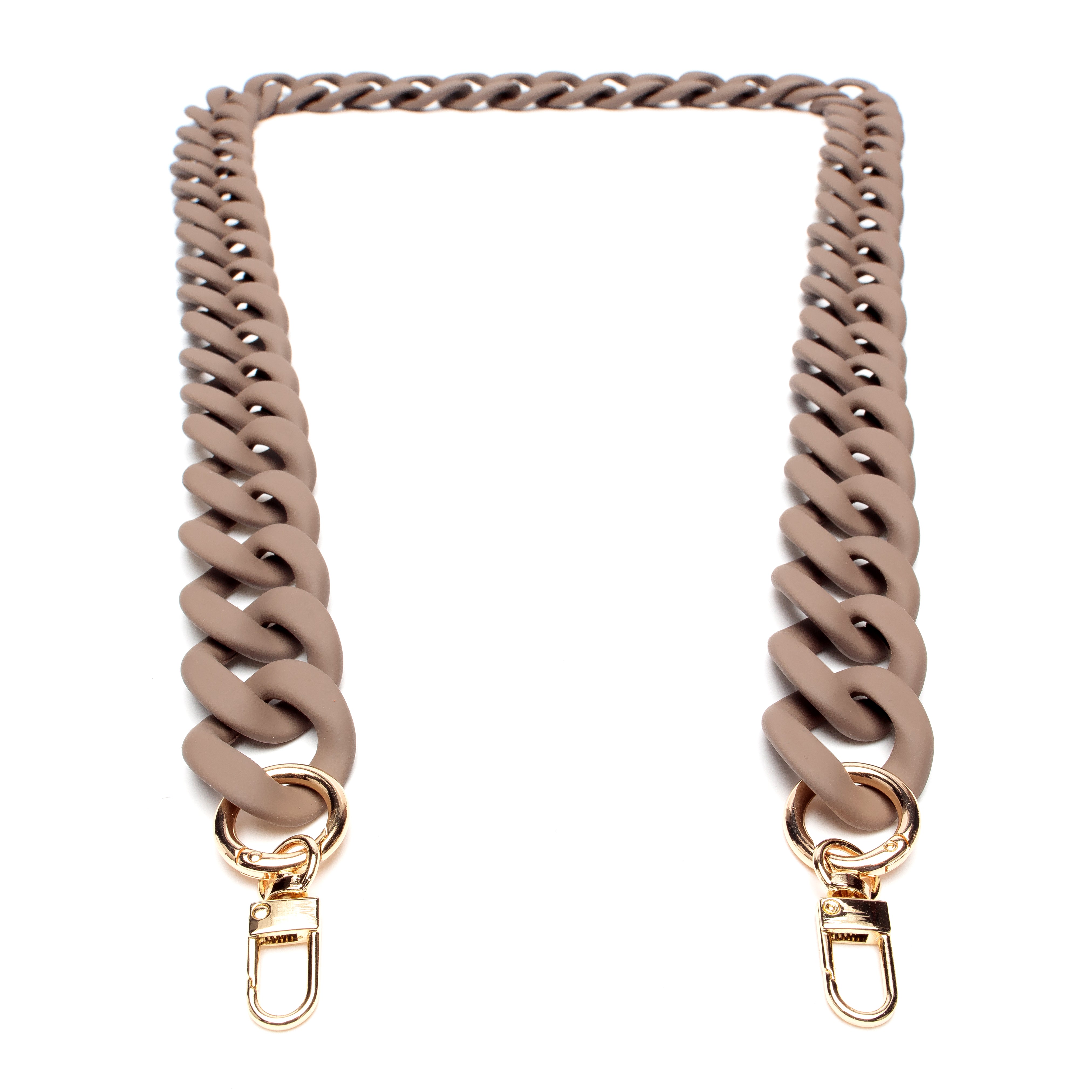 Crossbody strap - Soft Touch Taupe Acetate