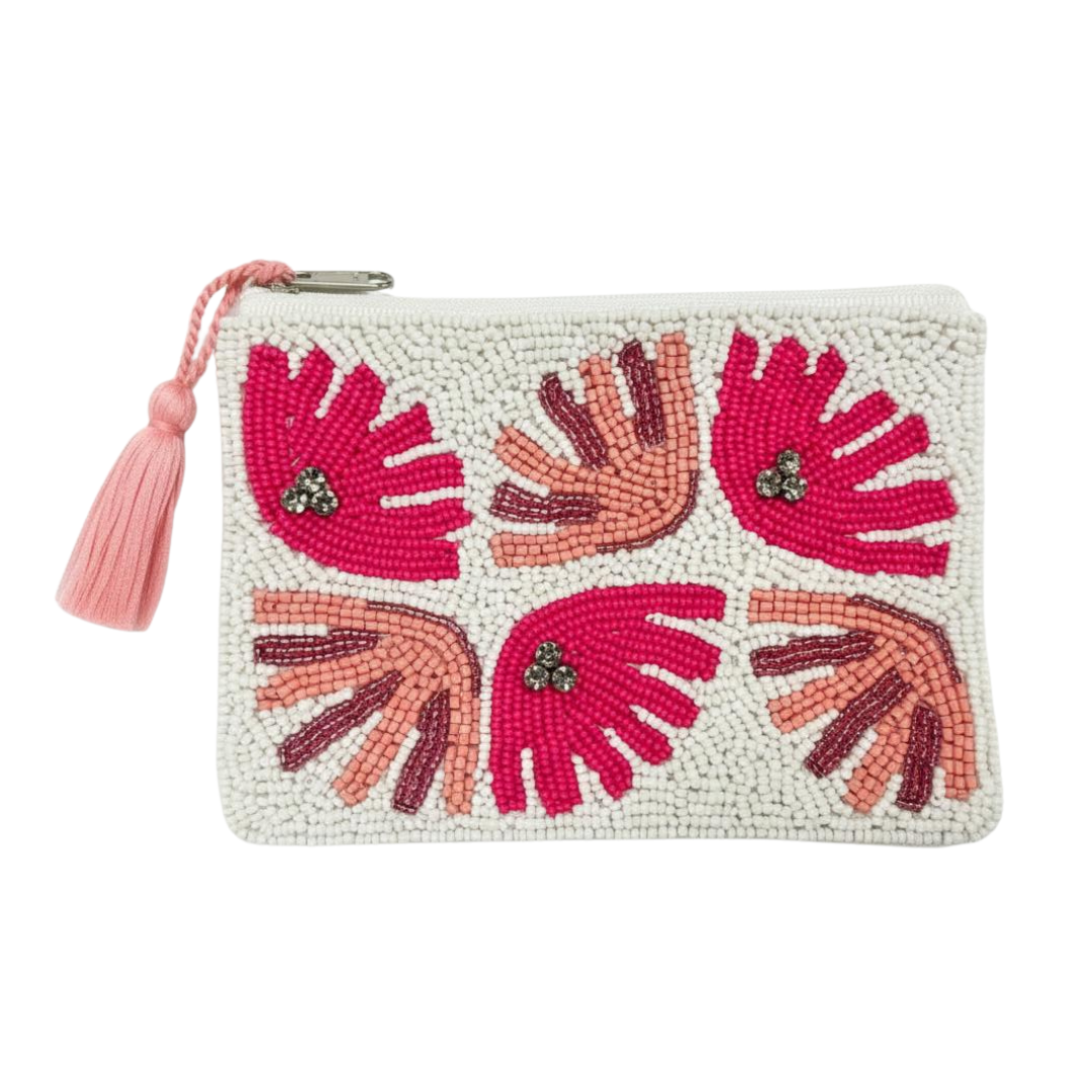 Serendipity Beaded Pouch - Sea Shell