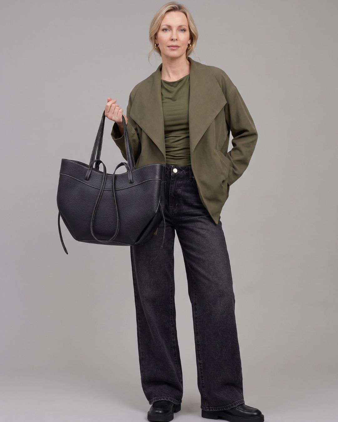 Origami Tote - Black
