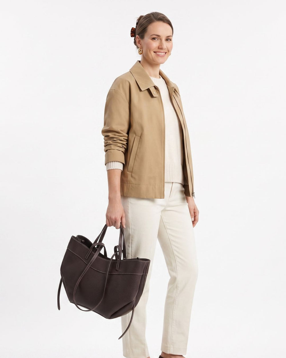 Origami Tote - Dark Chocolate