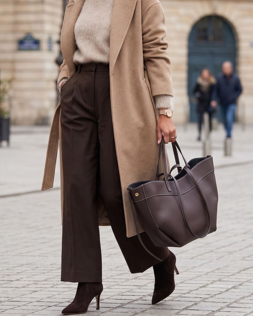 Origami Tote - Dark Chocolate