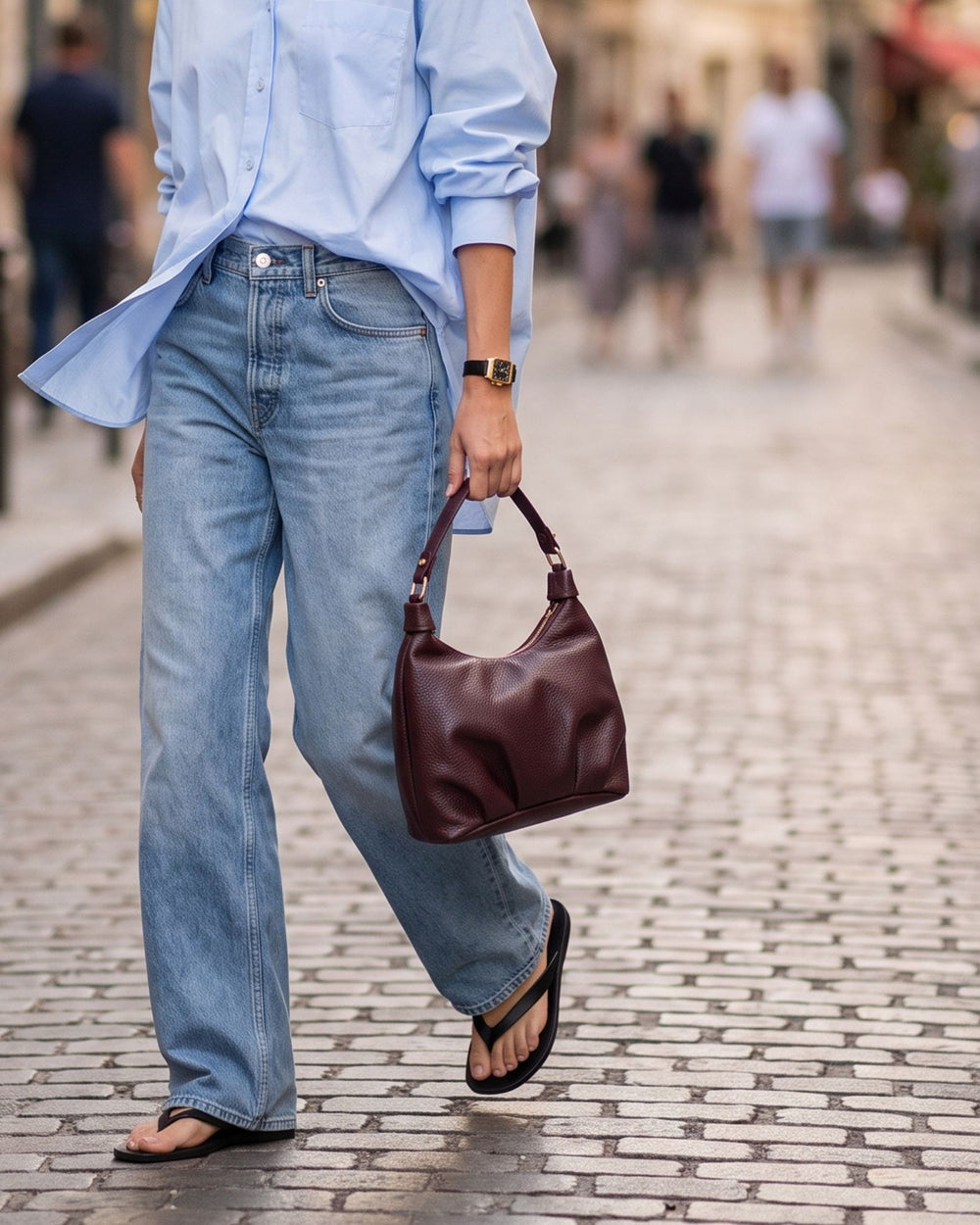 Dumpling Bag - Burgundy