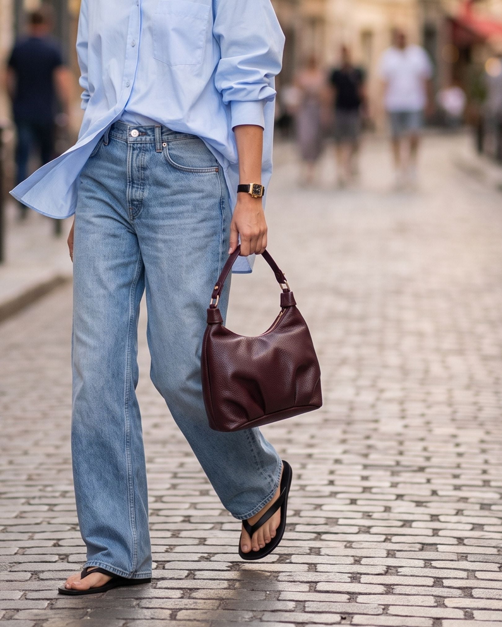 Dumpling Bag - Burgundy