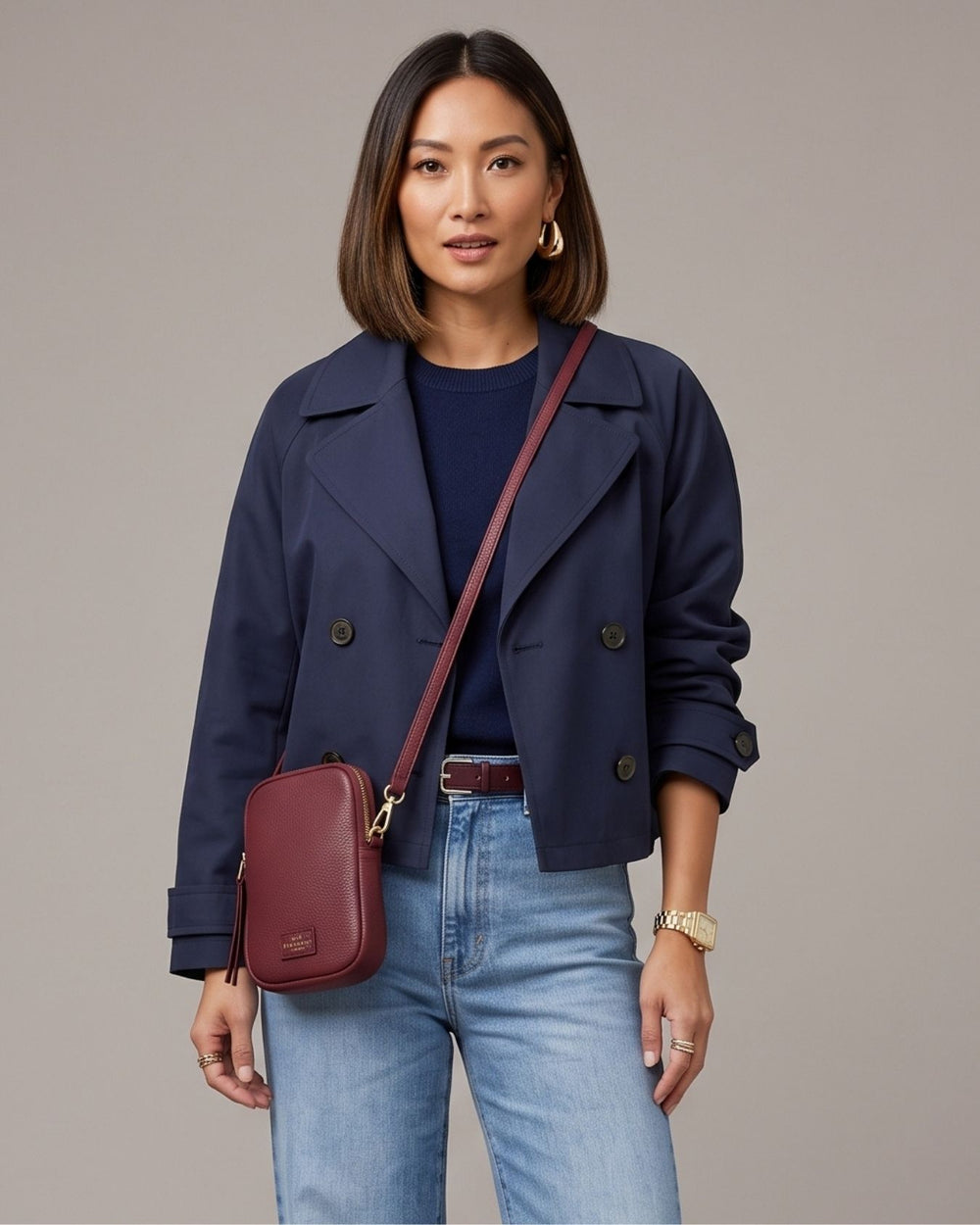 Phone Bag  - Burgundy
