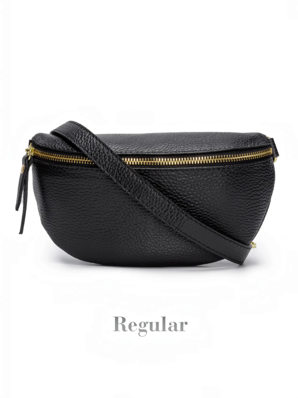 Sling Bag Black Combo-Bag, Cardholder & Gold Chevron strap