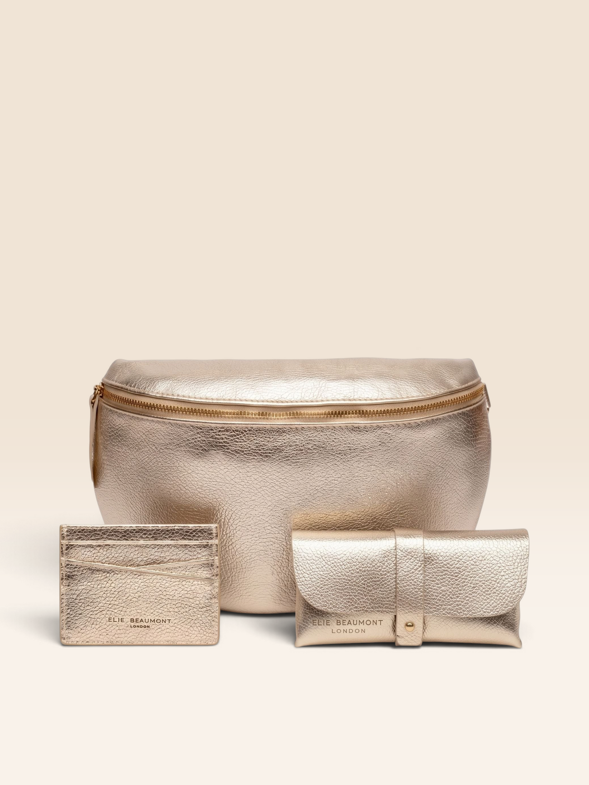 Sling Bag Gold Combo-Bag, Cardholder & Glasses case