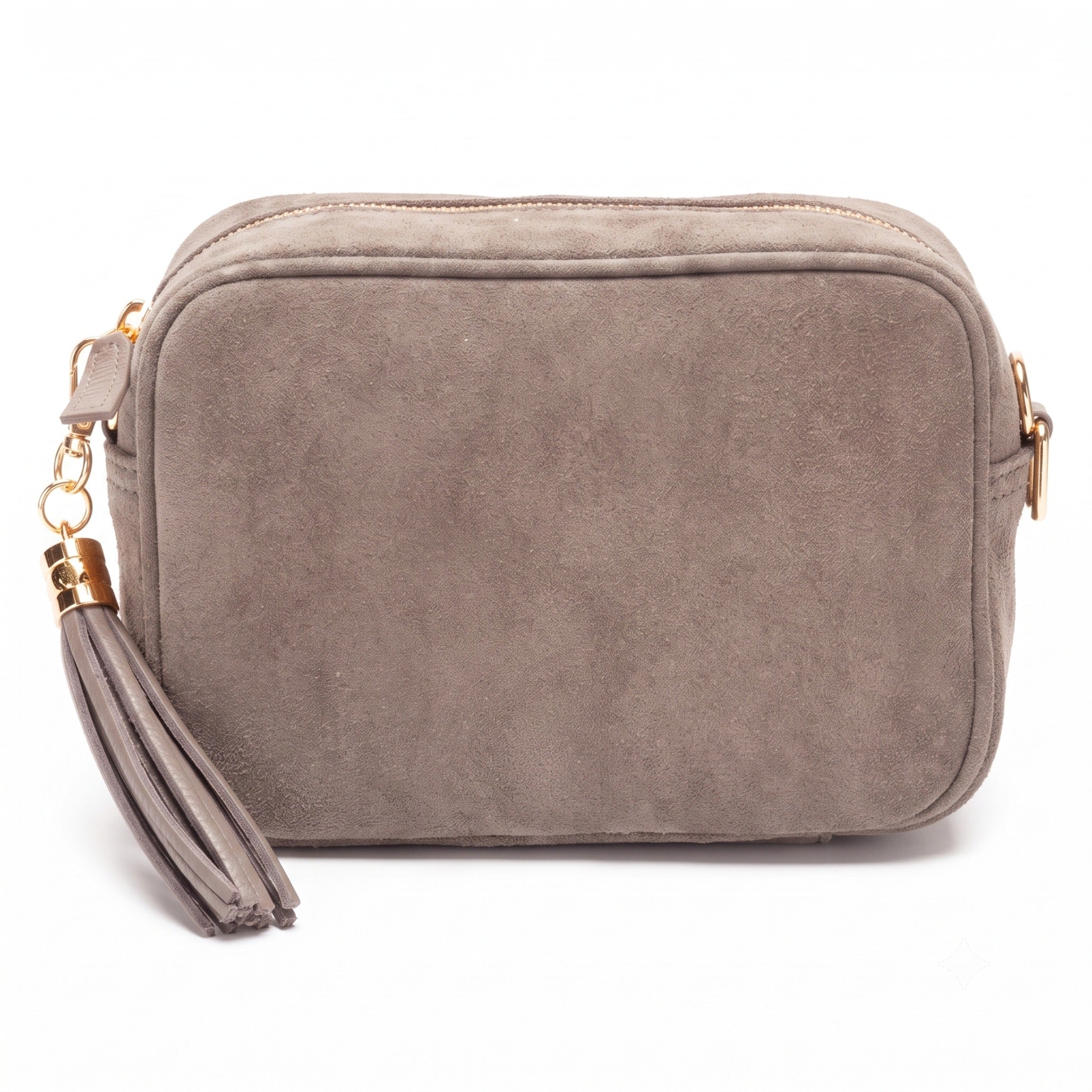 Crossbody Tassel Suede -Mink