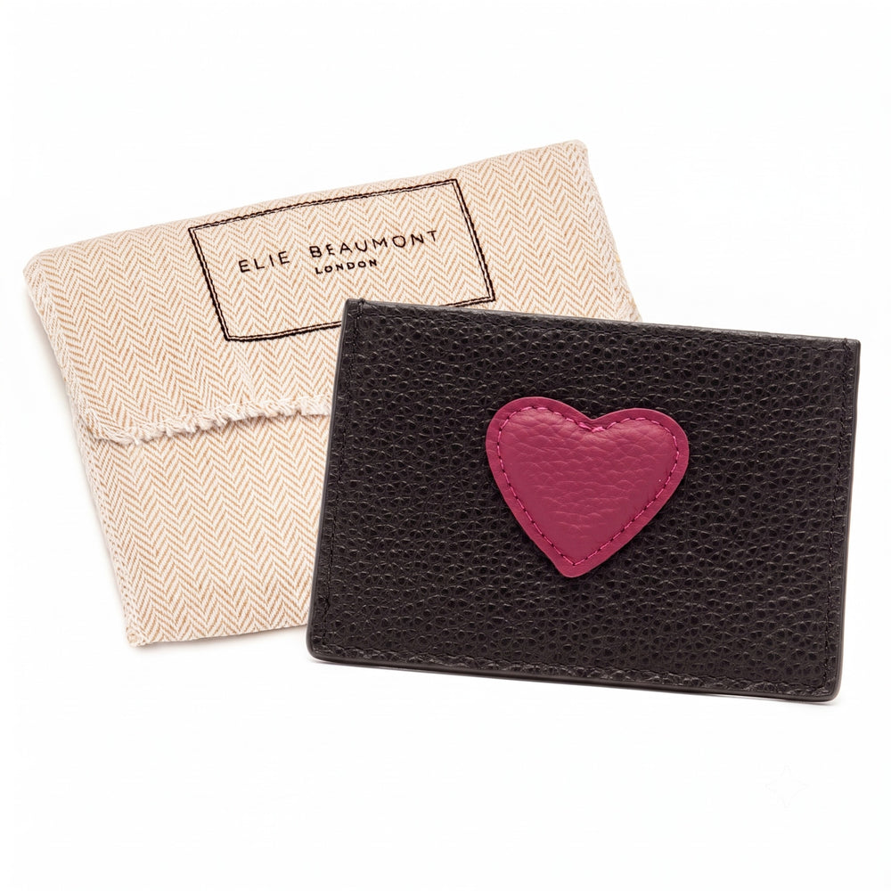 Cardholder Heart Black-Berry