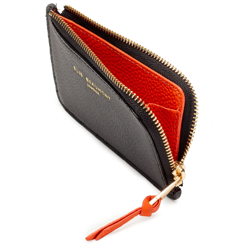 Coin Cardholder Black-Orange