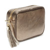 Crossbody Schwarz (Silbernes Chevronband)