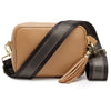 Crossbody Camel (Charcoal Stripe)