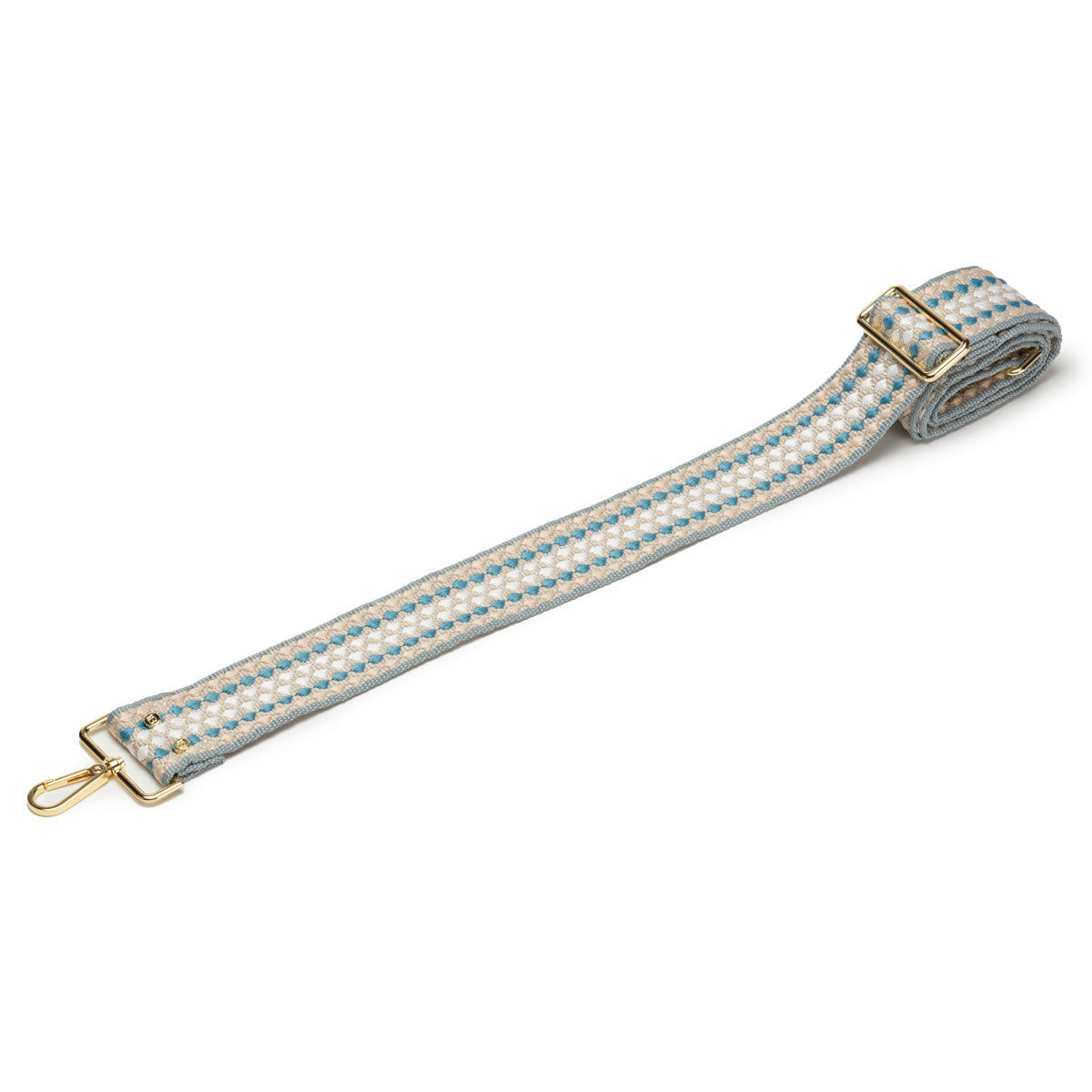 Image of a Cerulean Geometric Crossbody Bag Strap for Women by Elie Beaumont