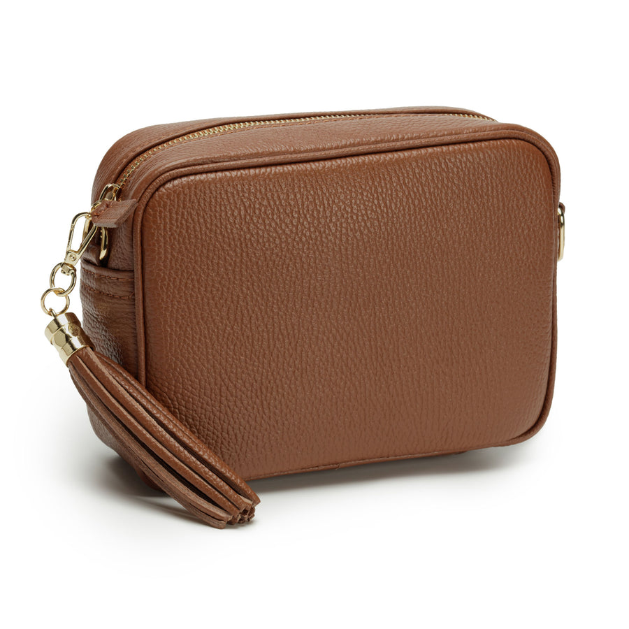 Crossbody Dark Tan (Gold Chain)