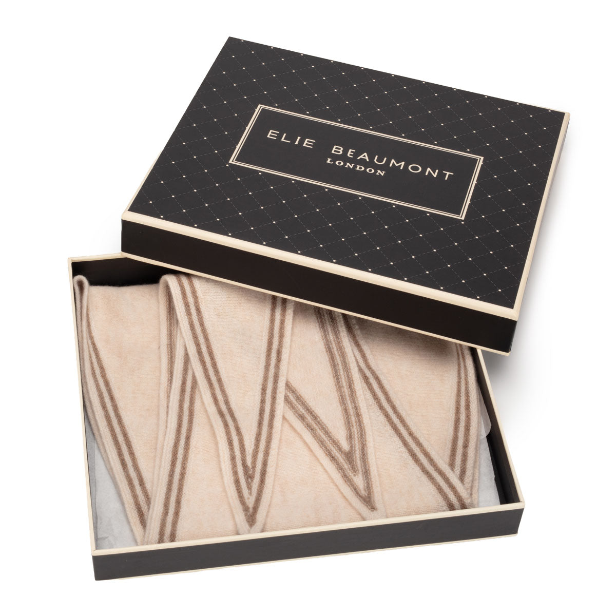 Triangle Wool Neck Tie scarf - Oat