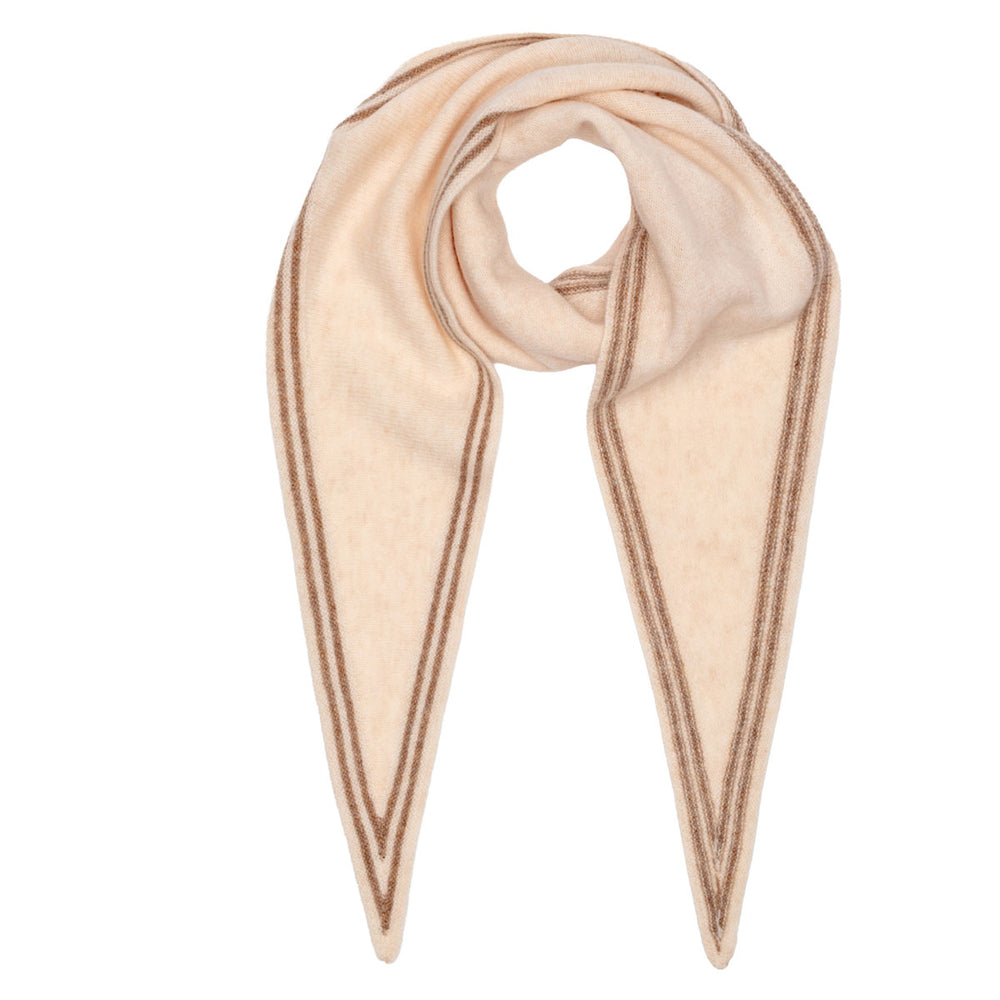 Triangle Wool Neck Tie scarf - Oat