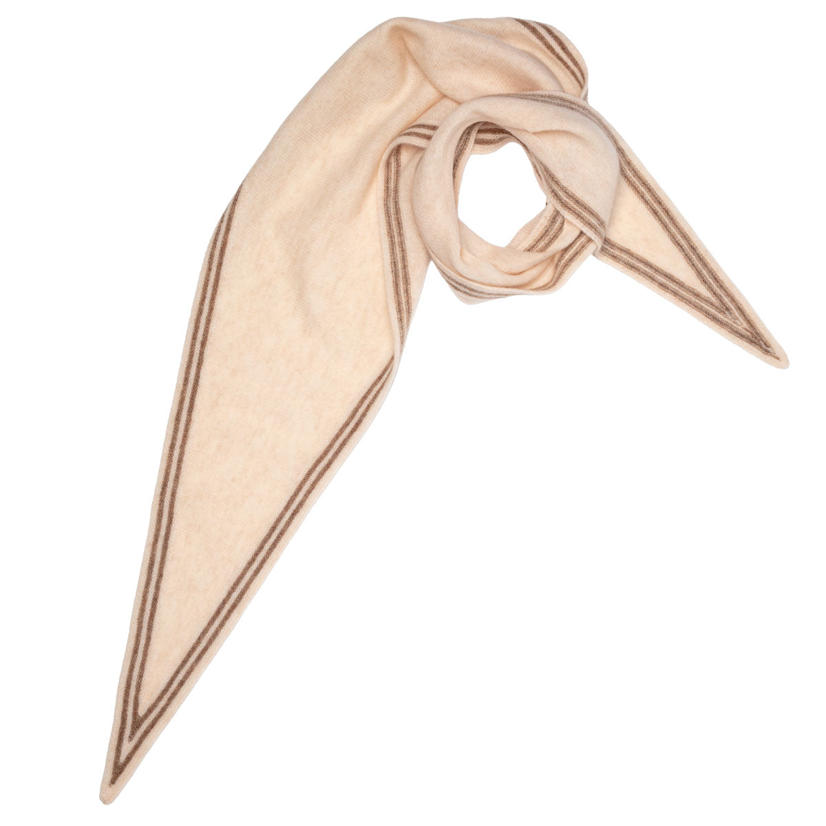 Triangle Wool Neck Tie scarf - Oat