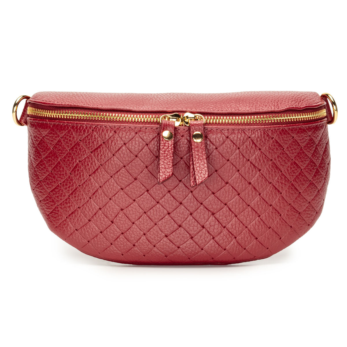 Woven Sling Bag Oxblood - Midi size