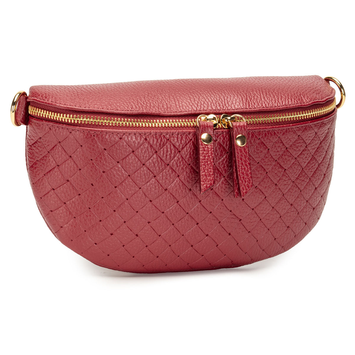 Woven Sling Bag Oxblood - Midi size