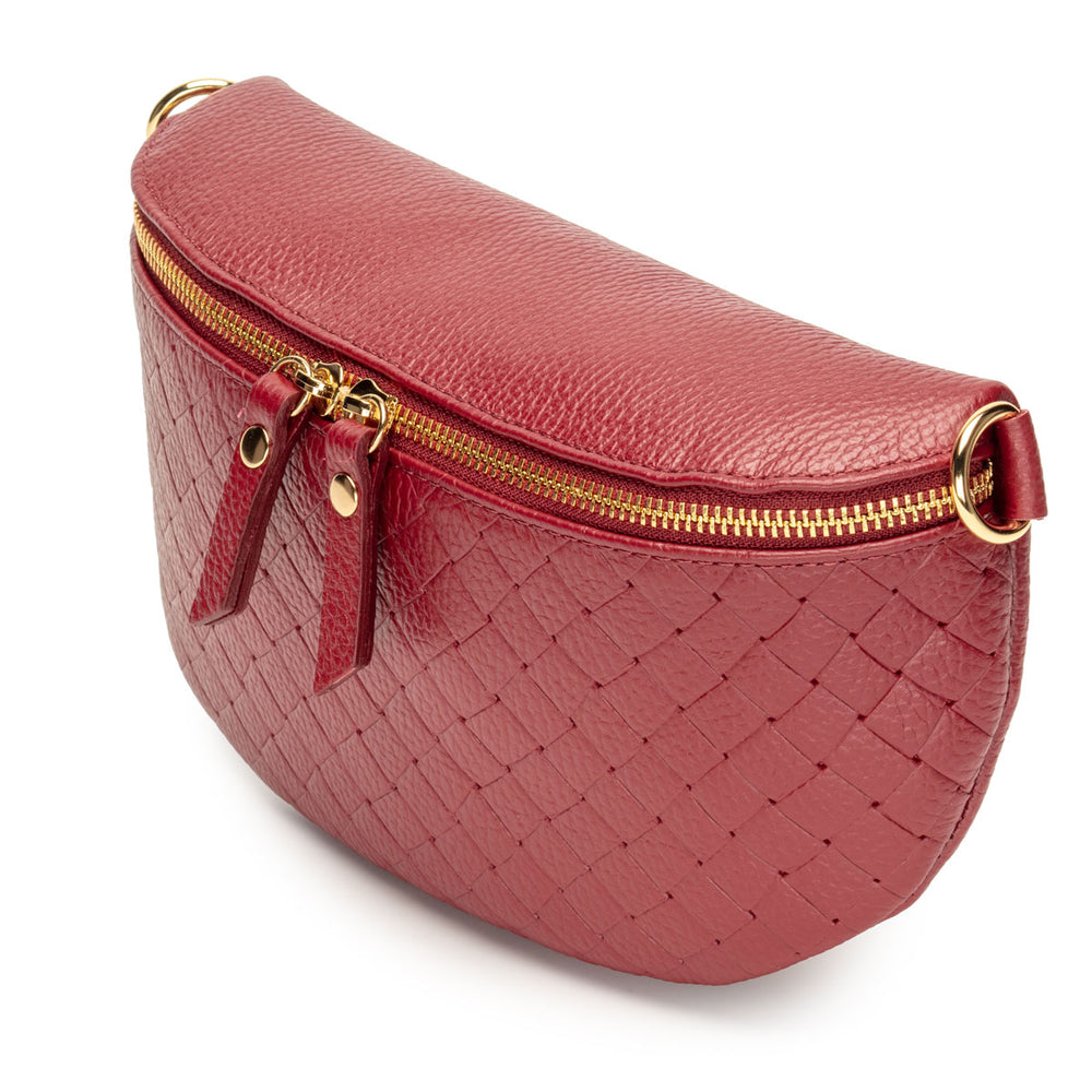 Woven Sling Bag Oxblood - Midi size