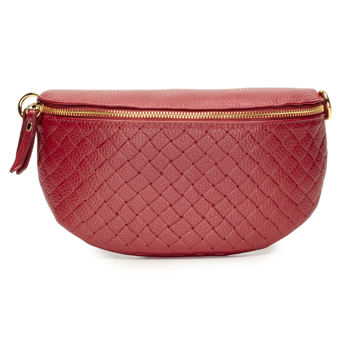 Woven Sling Bag Oxblood - Midi size