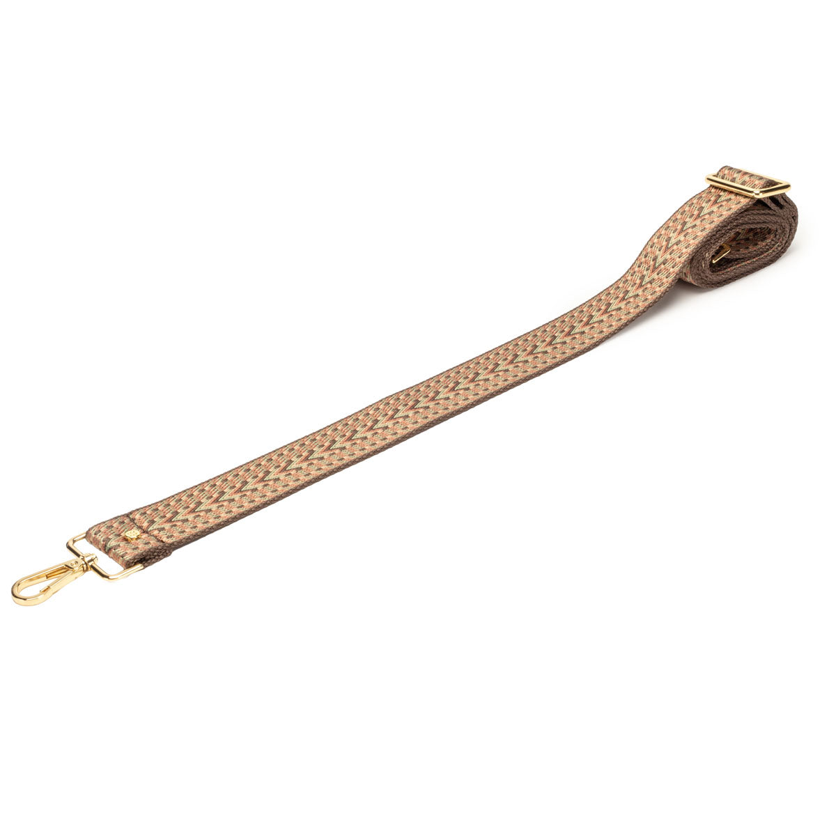 Crossbody strap - Choc Pastel Weave