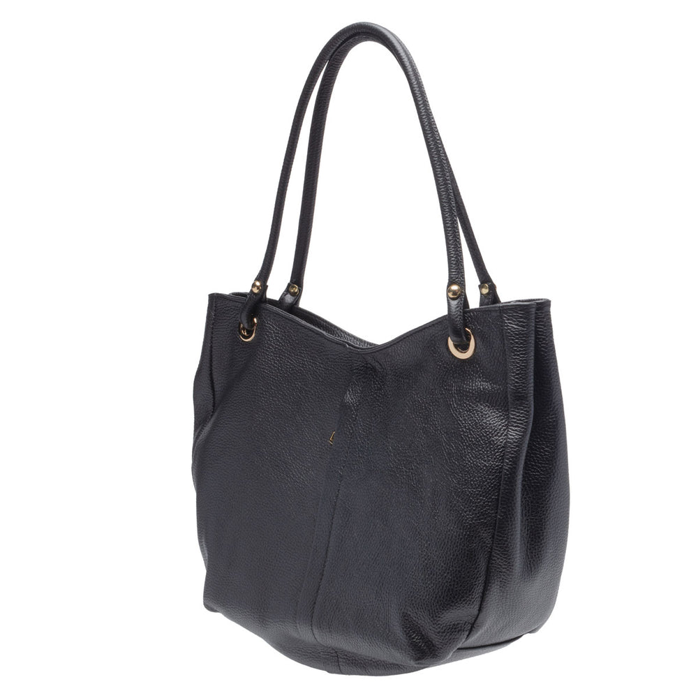 Curved Soft Tote - Black