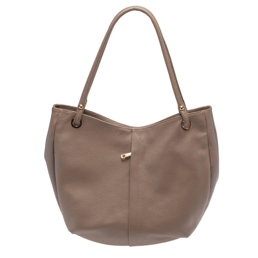 Curved Soft Tote - Mink