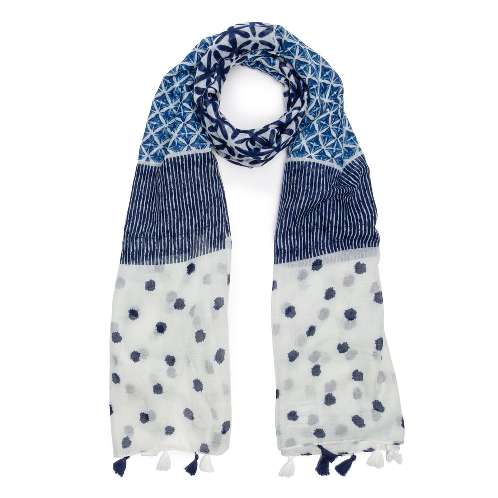 Lighter Weight Scarf - Aegean Mosaic