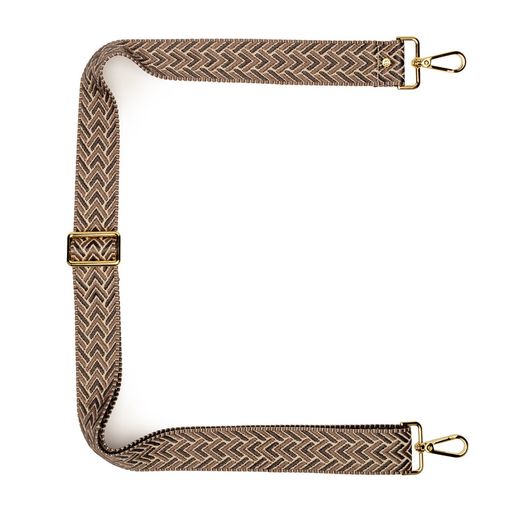 Crossbody strap - Graphite Herringbone