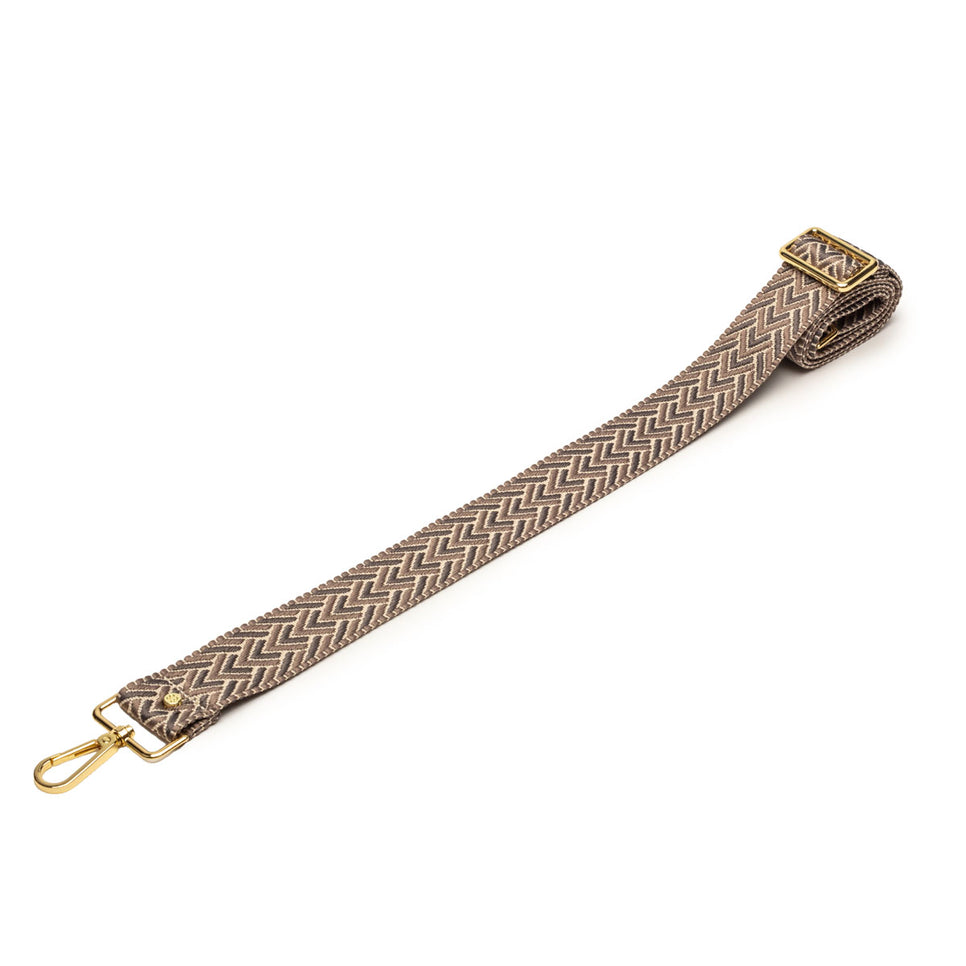 Crossbody strap - Graphite Herringbone